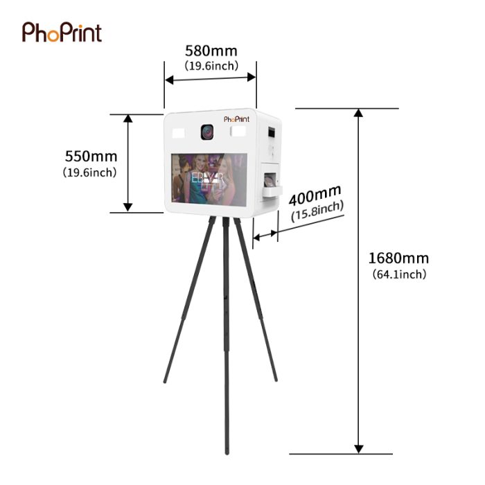 D series photo booth size