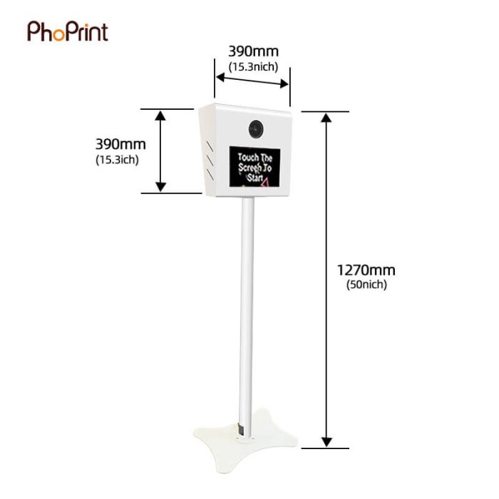 D-S photo booth size