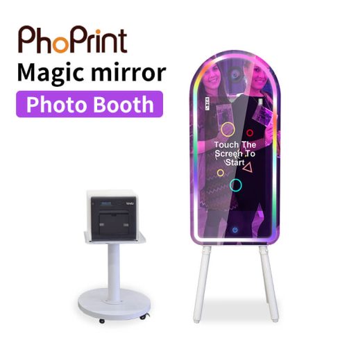 mirror photo booth kiosk