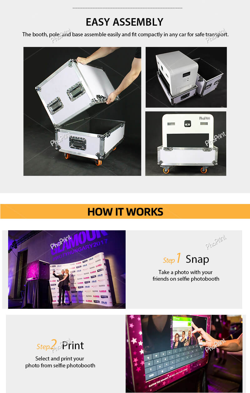 photobooth portable with printer