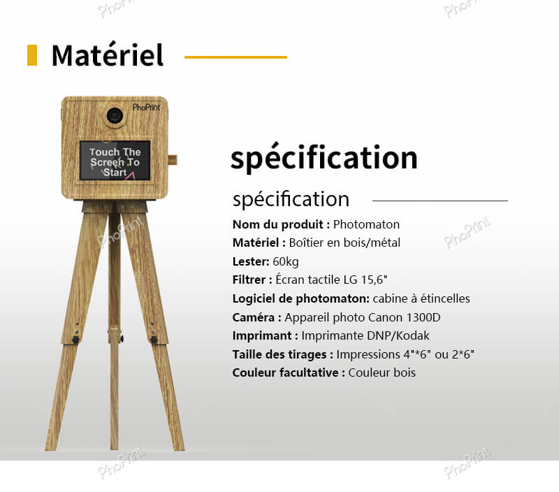 Photomaton en bois