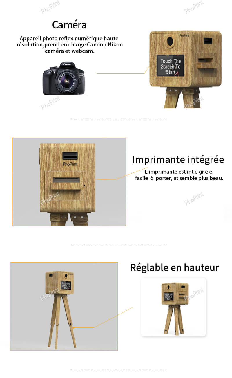 Caméra pour cabine photo