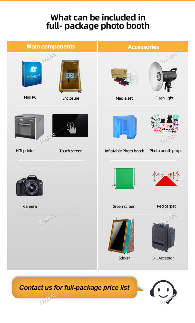 photo booth and printer