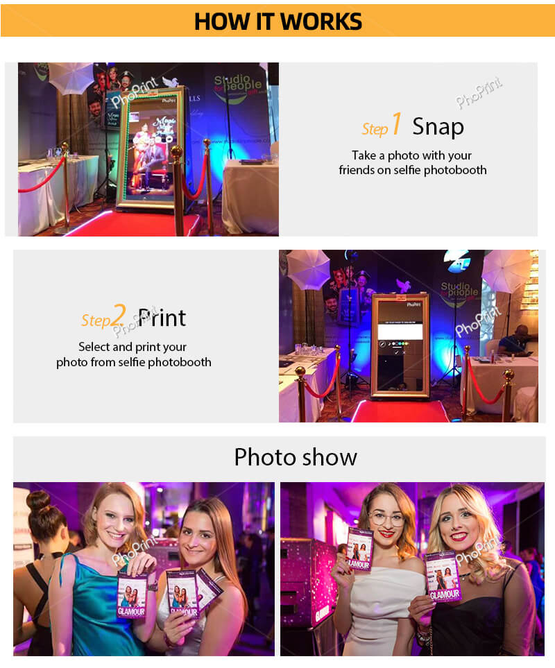 renting photo booth for event