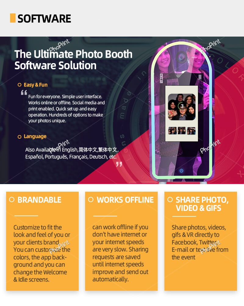 mini mirror photo booth