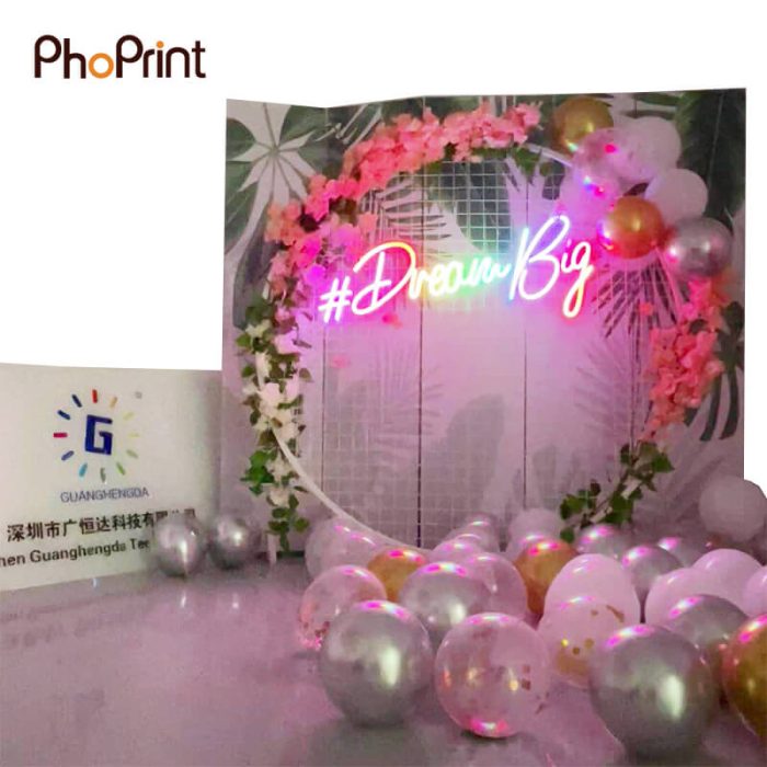 360 led photo booth