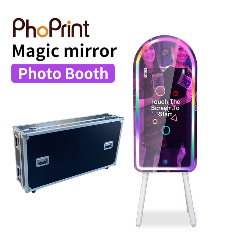 mirror photo booth travel case