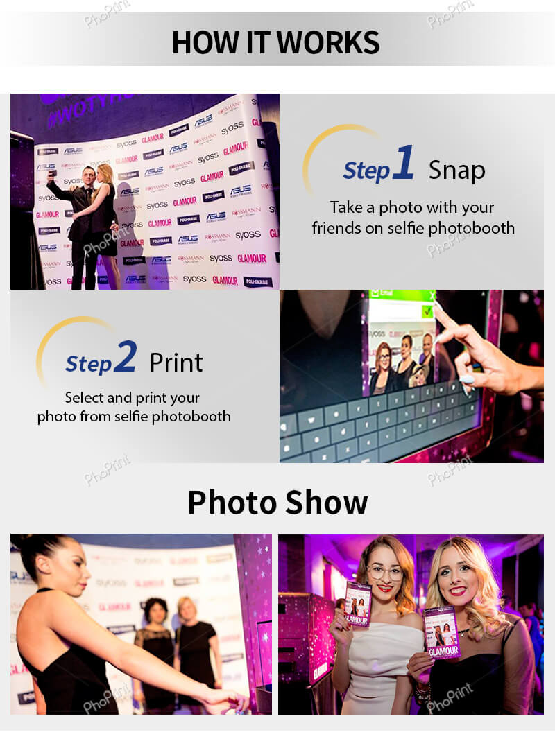 Free standing photo booth