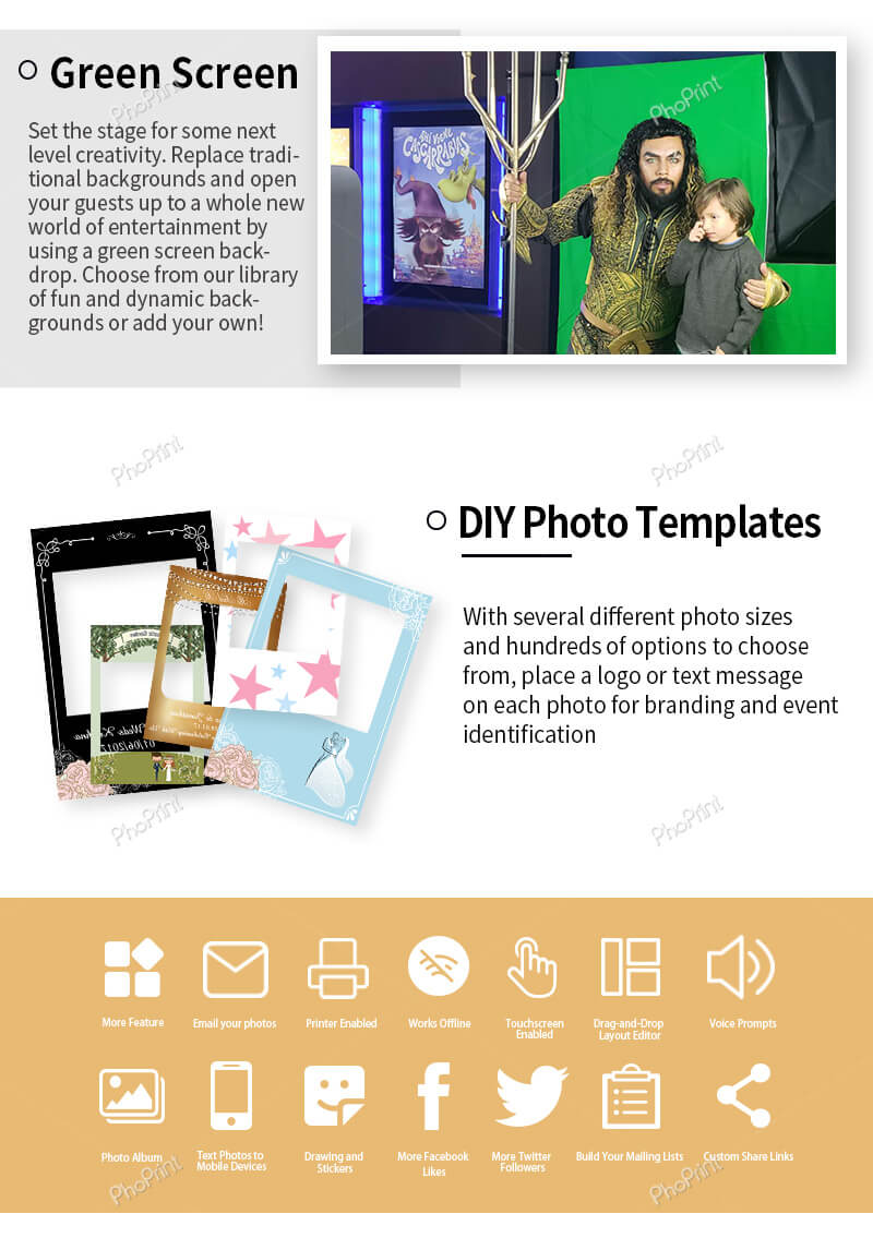 Professional photo booth