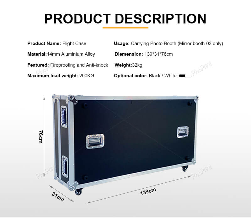 Road Case Mirror Booth DIY Package