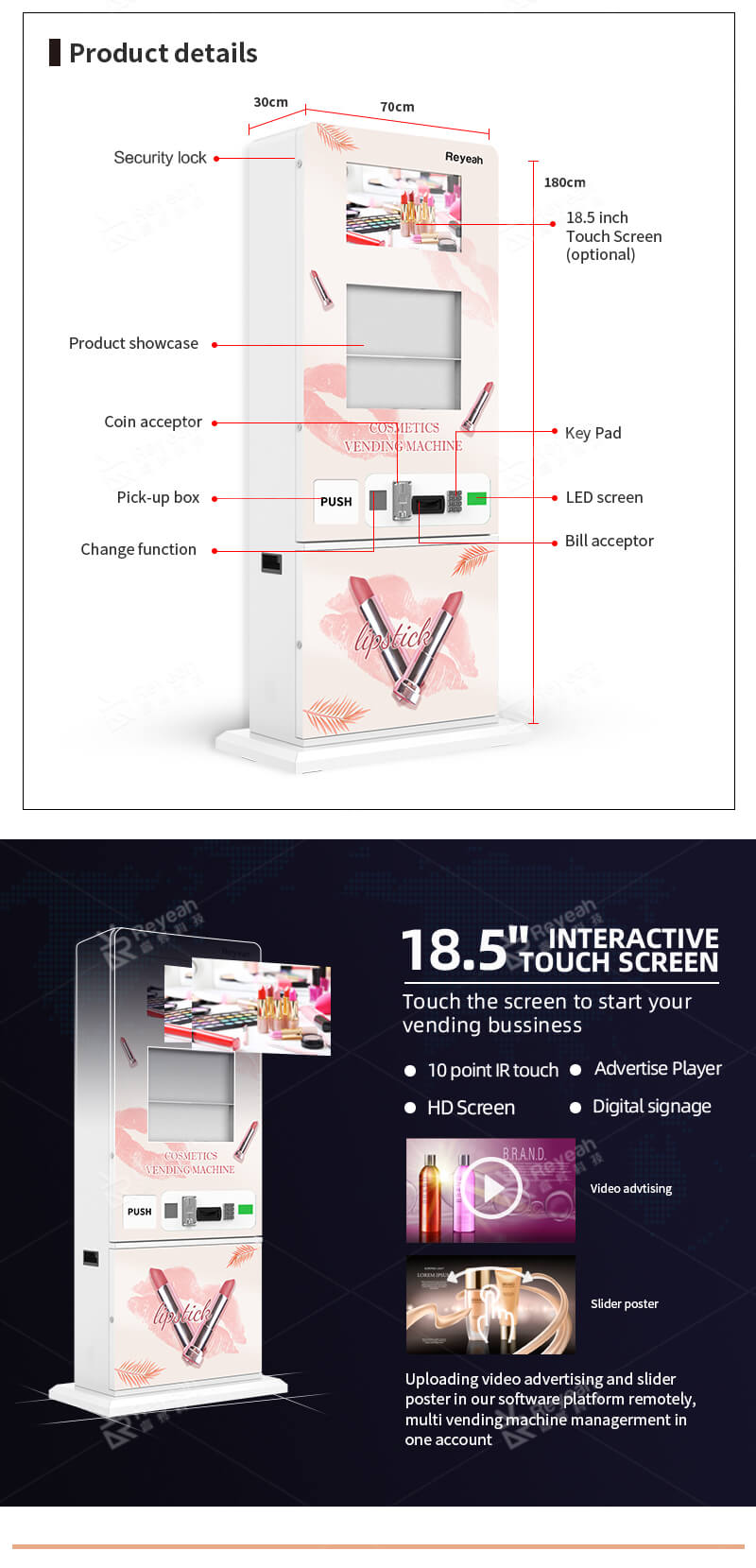 eyelash small vending machine