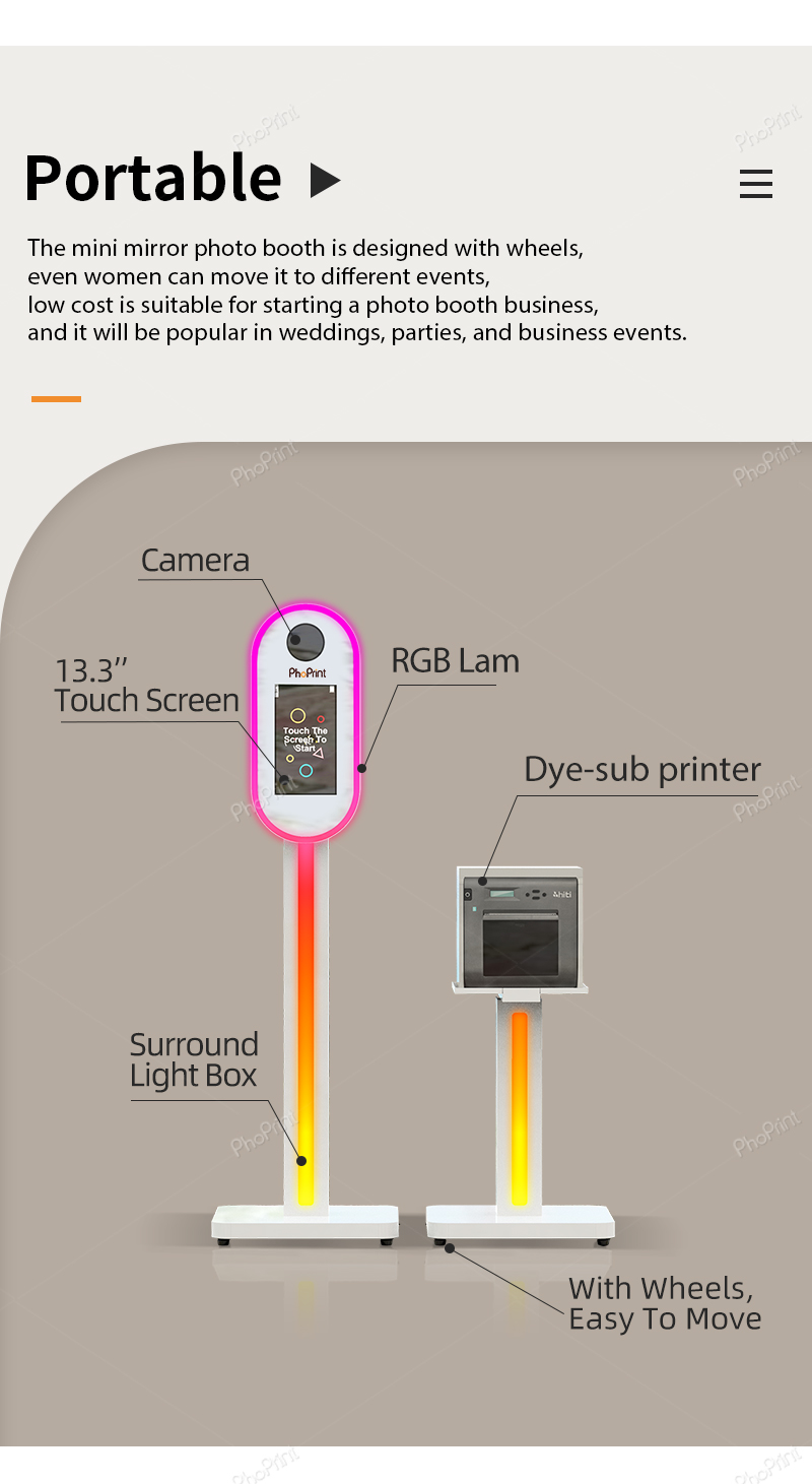 mini mirror photo booth company
