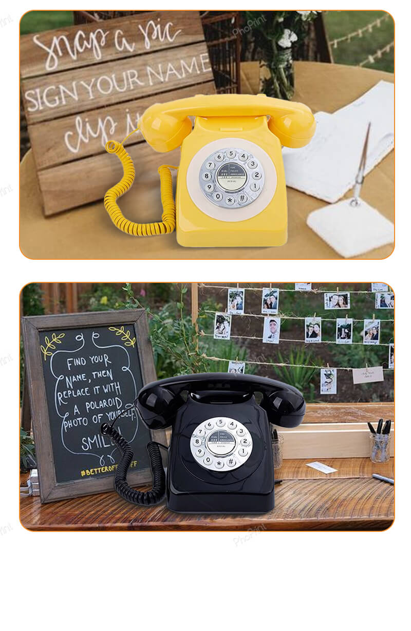 phone booth wedding guest book