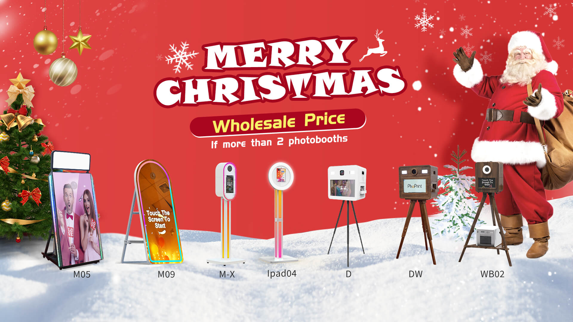 Christmas deals photo booth