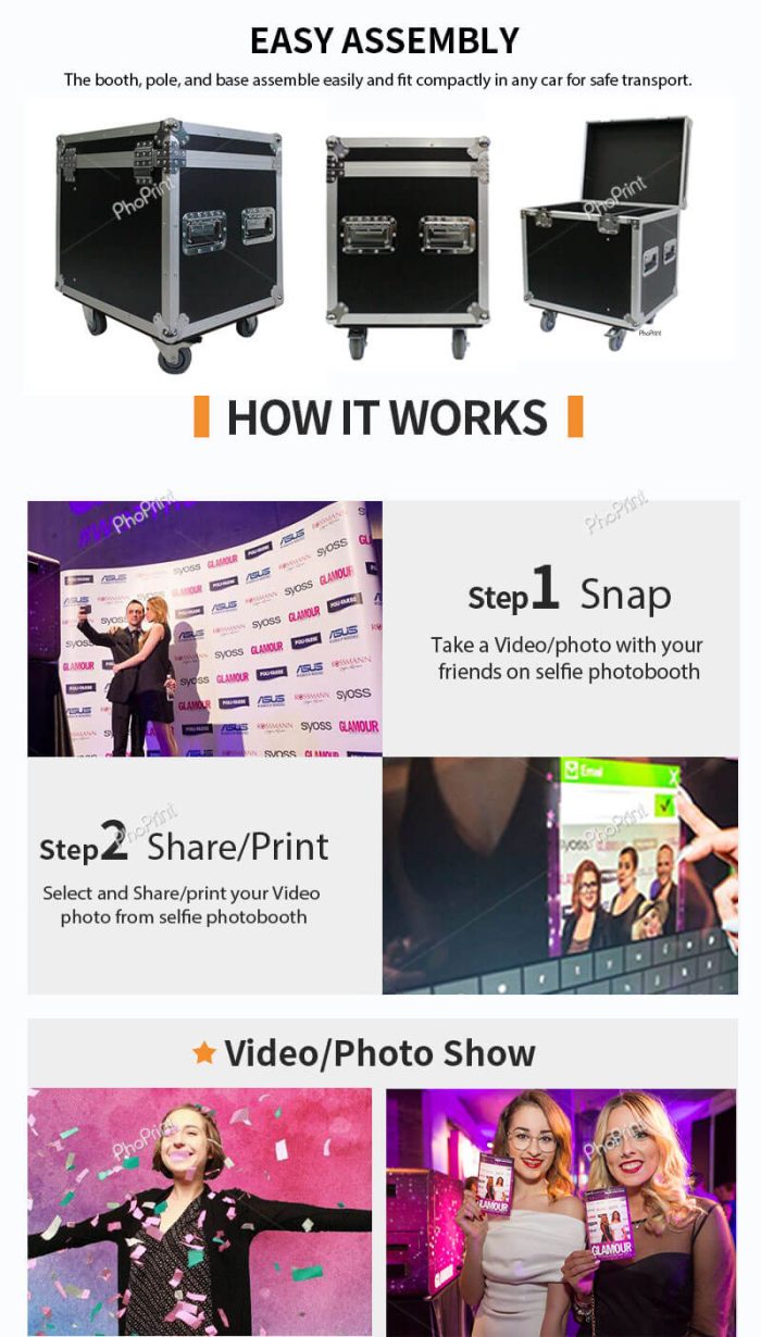 Mini Photo Booth With LED Light Manufacturers & Wholesalers