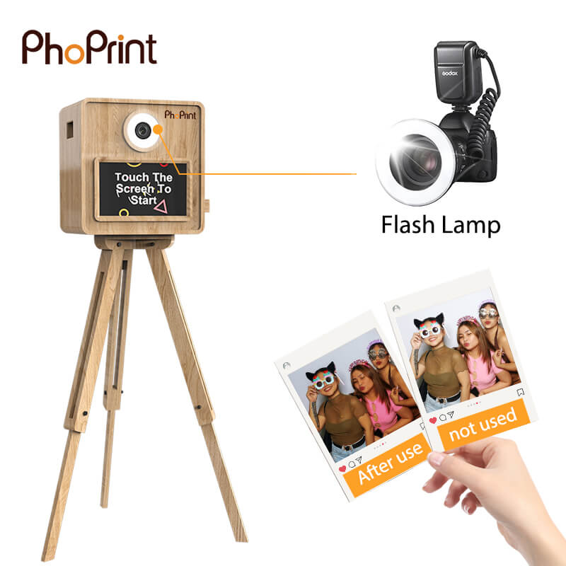 flash lamp photo booth