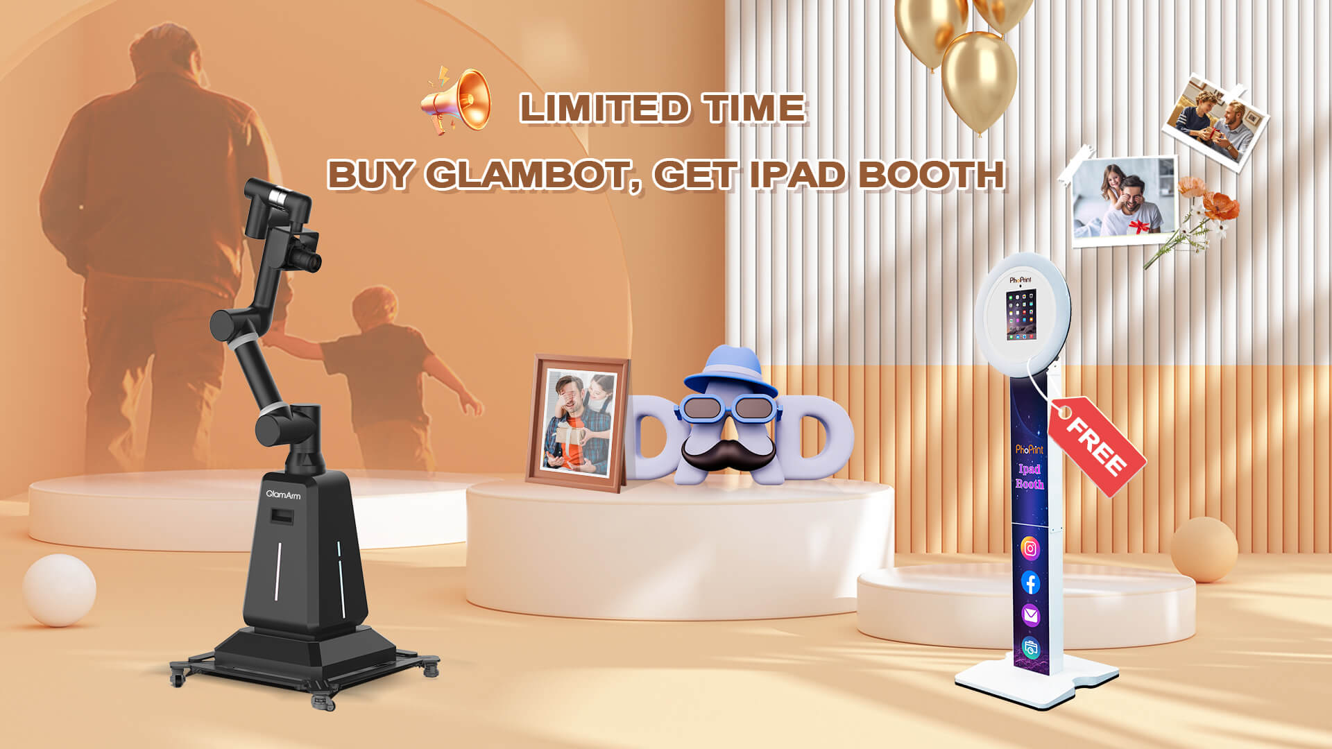 Father's Day Special: Buy a Robotic Arm & Get a Free iPad Photo Booth