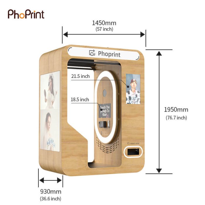 Retro-style photo booth for malls