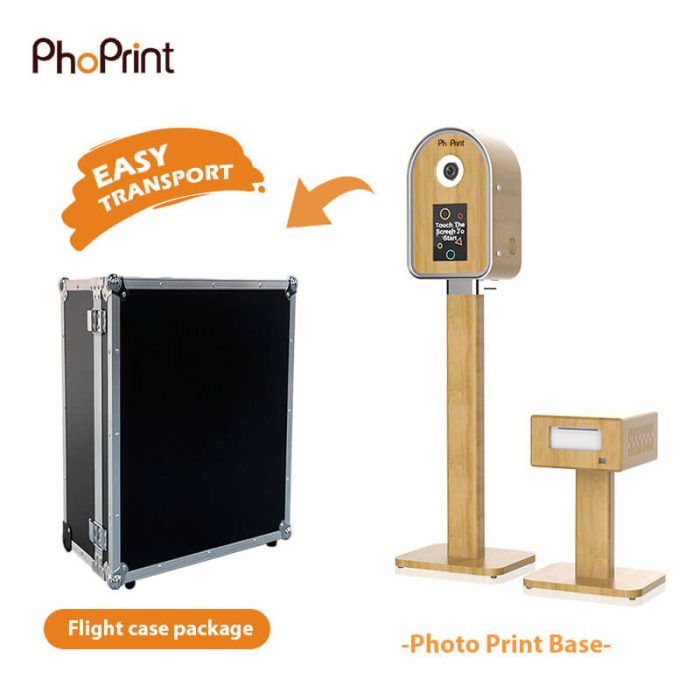 wooden dslr ipad photo booth