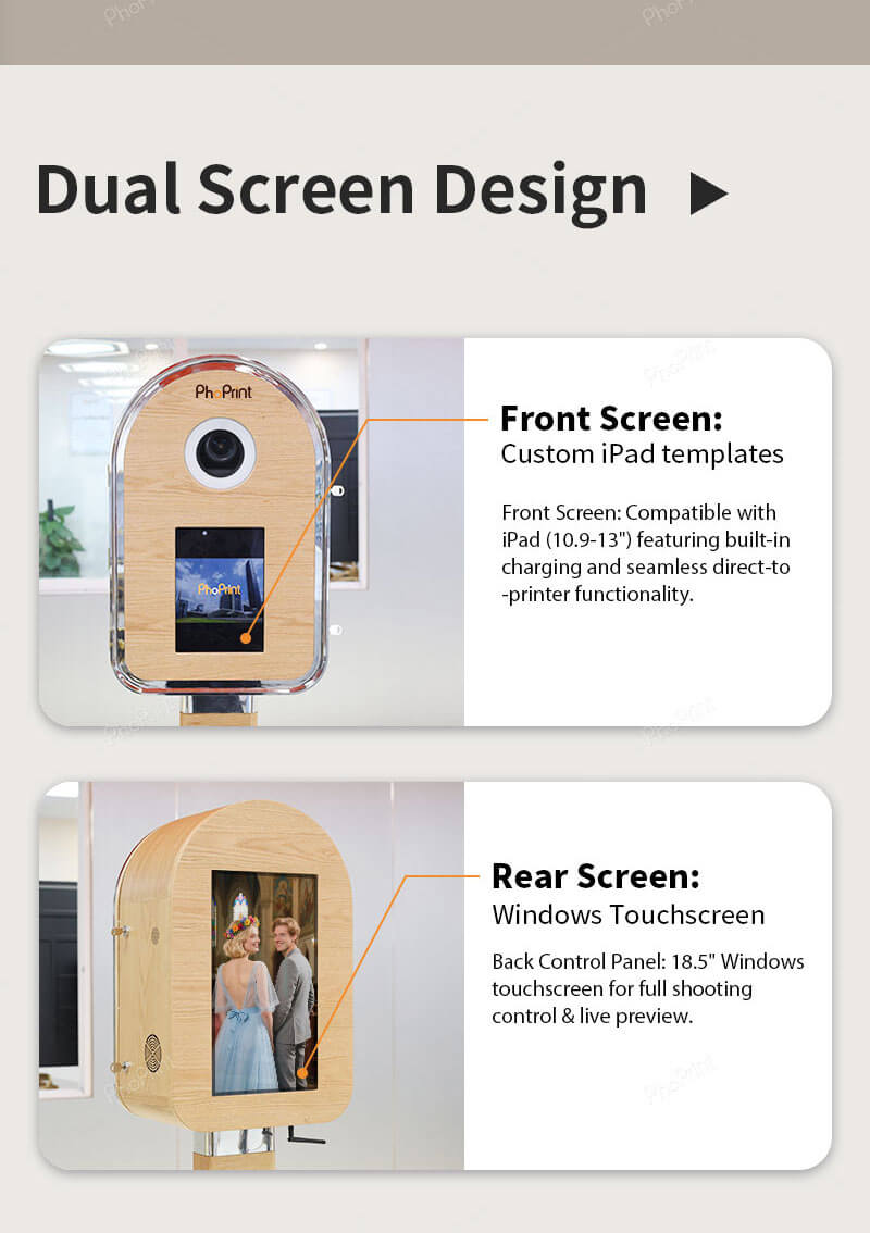 portable photo booth with printer