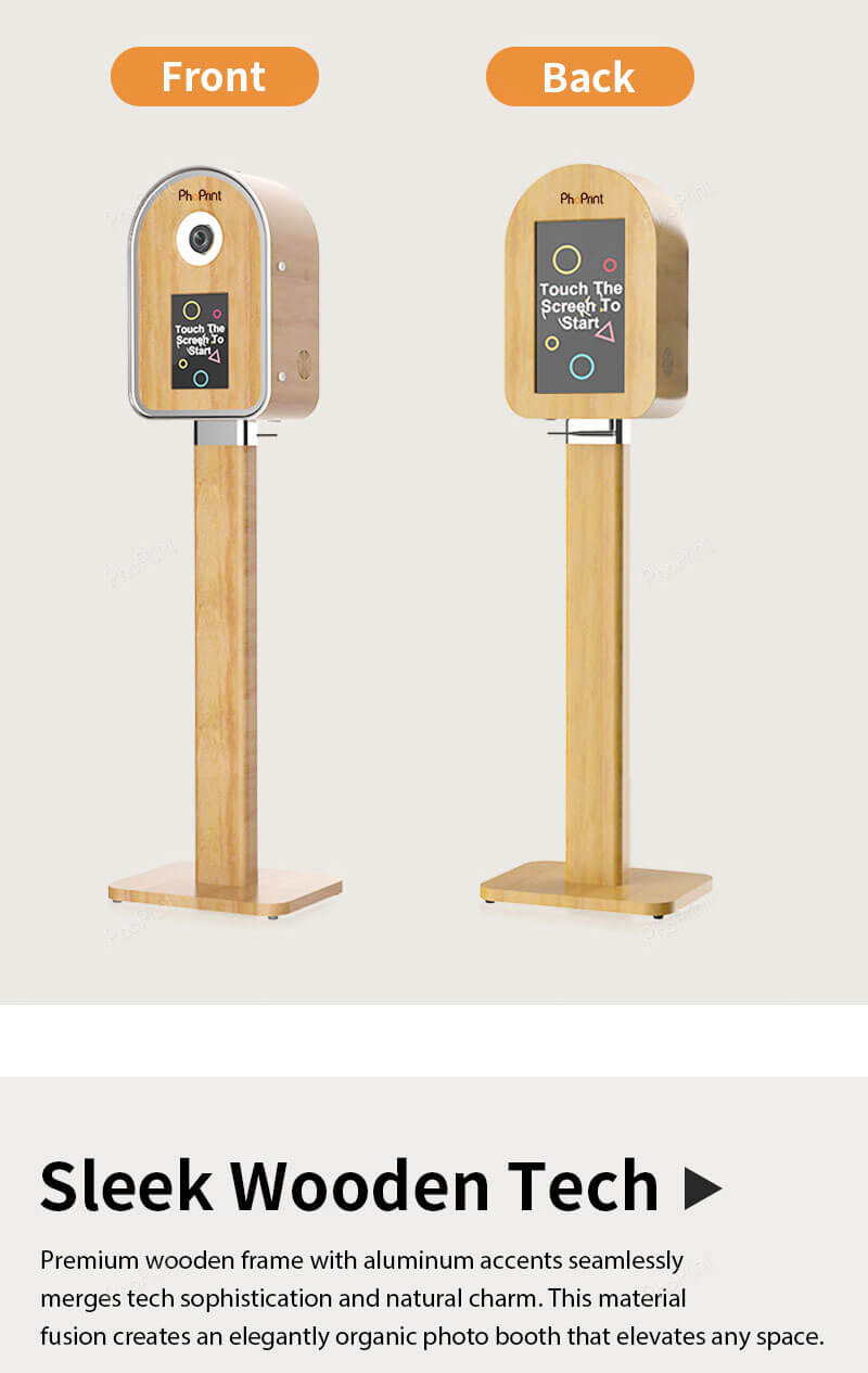 photo booth machine with printer