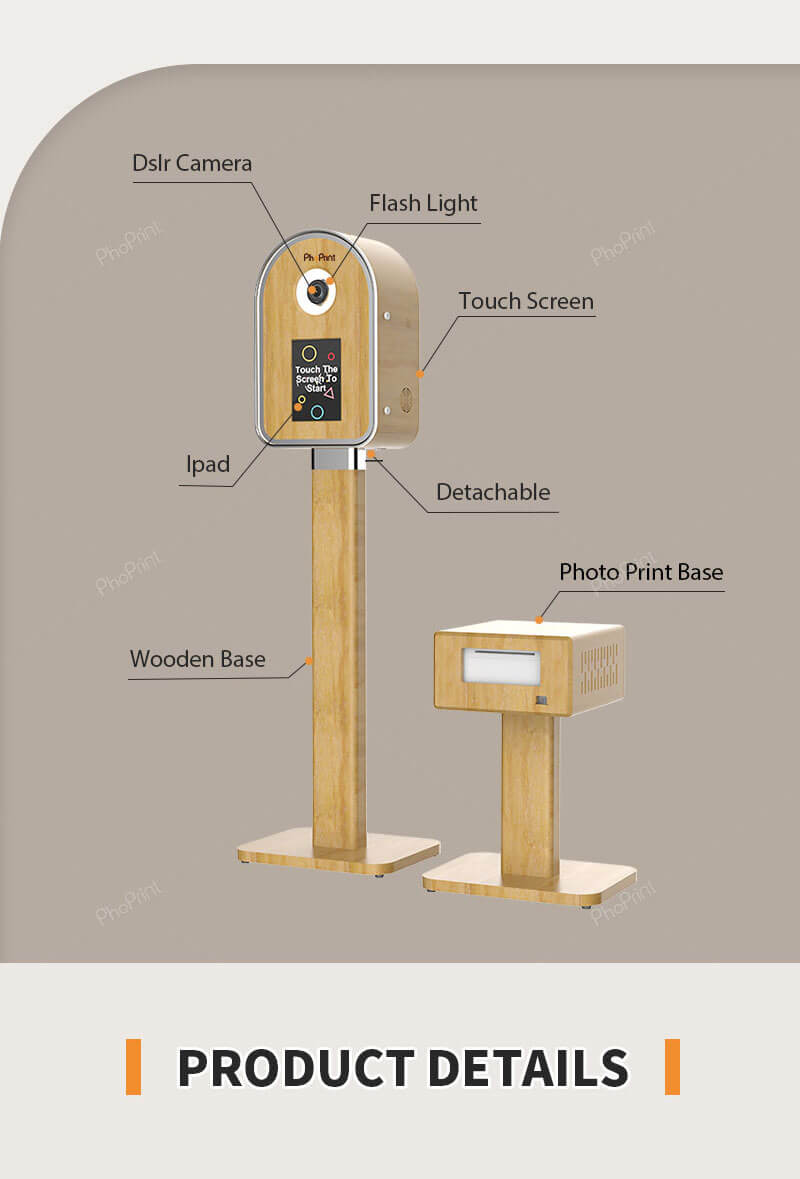 vintage wooden ipad  photo booth