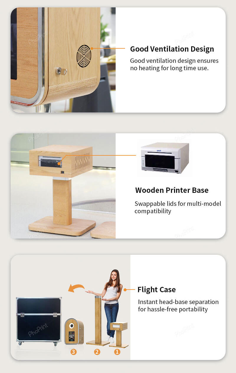 wooden ipad photo booth