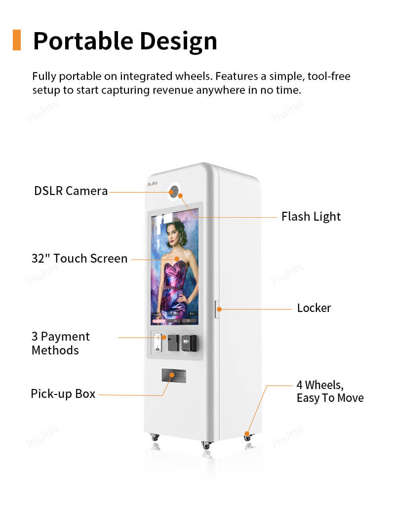 Commercial photo booth distributor