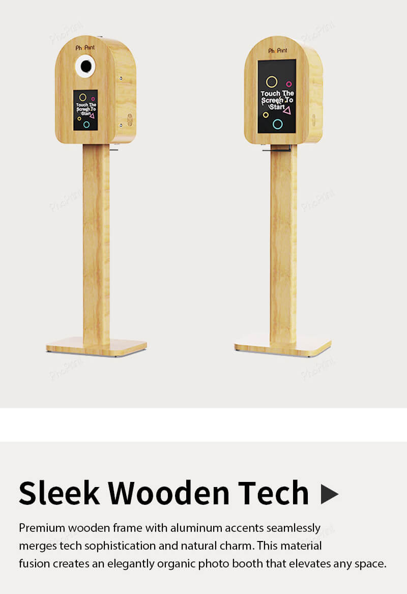 photo booth machine with printer