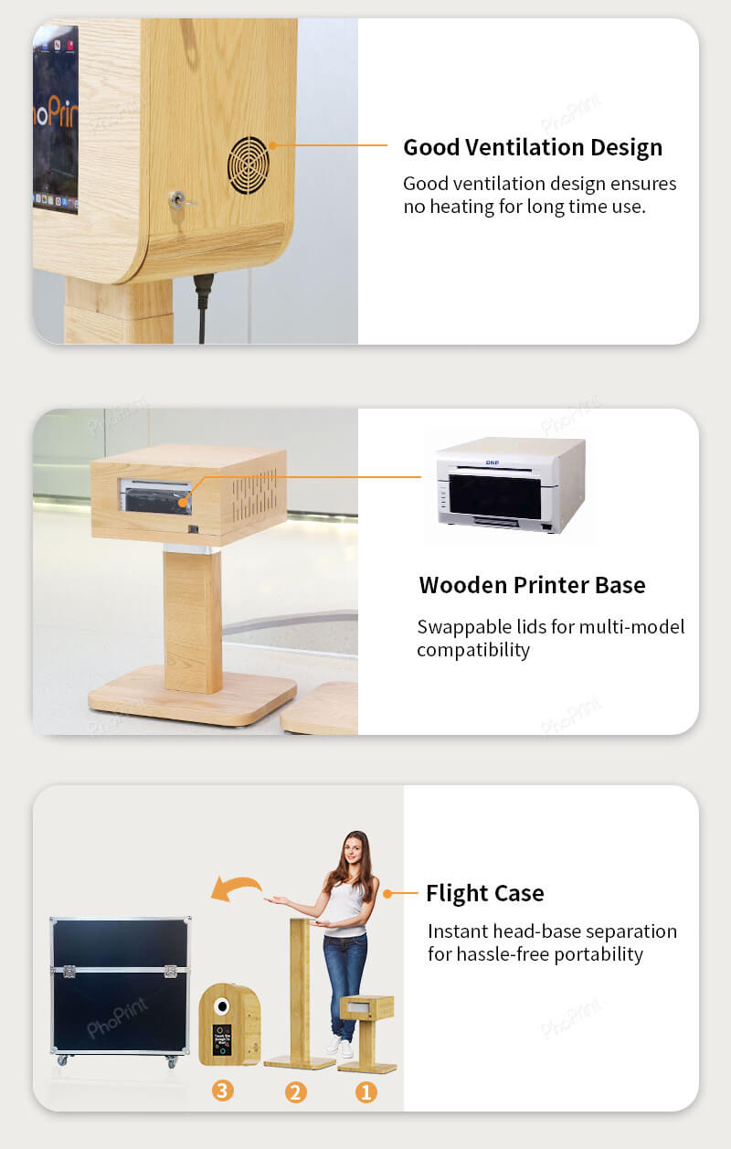 wooden ipad photo booth