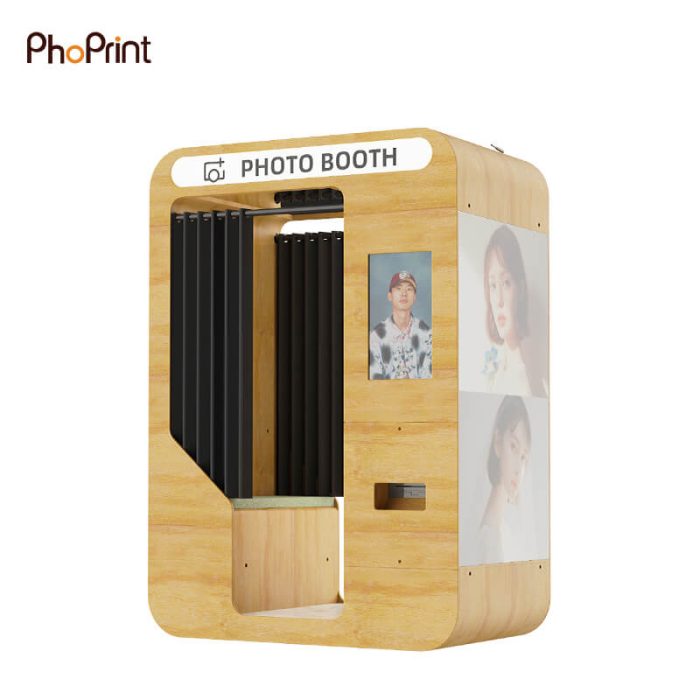 Modern photo booth with credit card & contactless pay