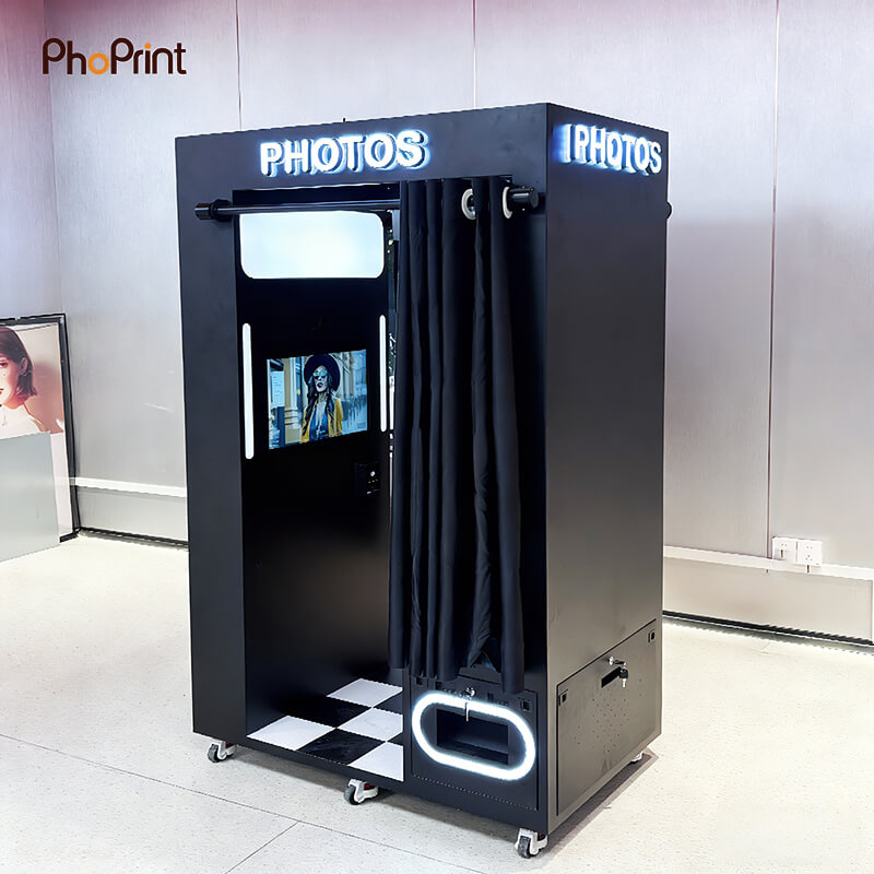 Your Story in Four Frames. Tell It at Our Photo Booth A photo strip telling a story across four different poses