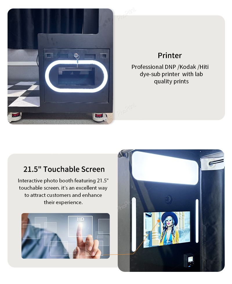 A photo booth nestled in a cozy restaurant corner