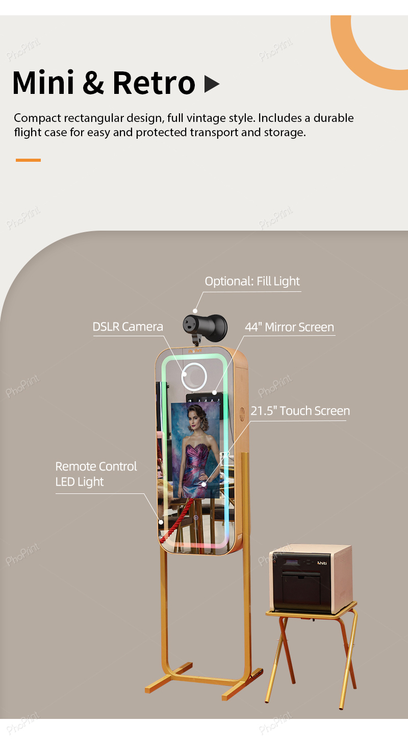 Sleek Selfie Mirror Booth