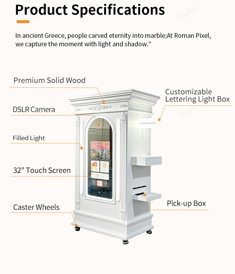 Luxury wood booth purchase