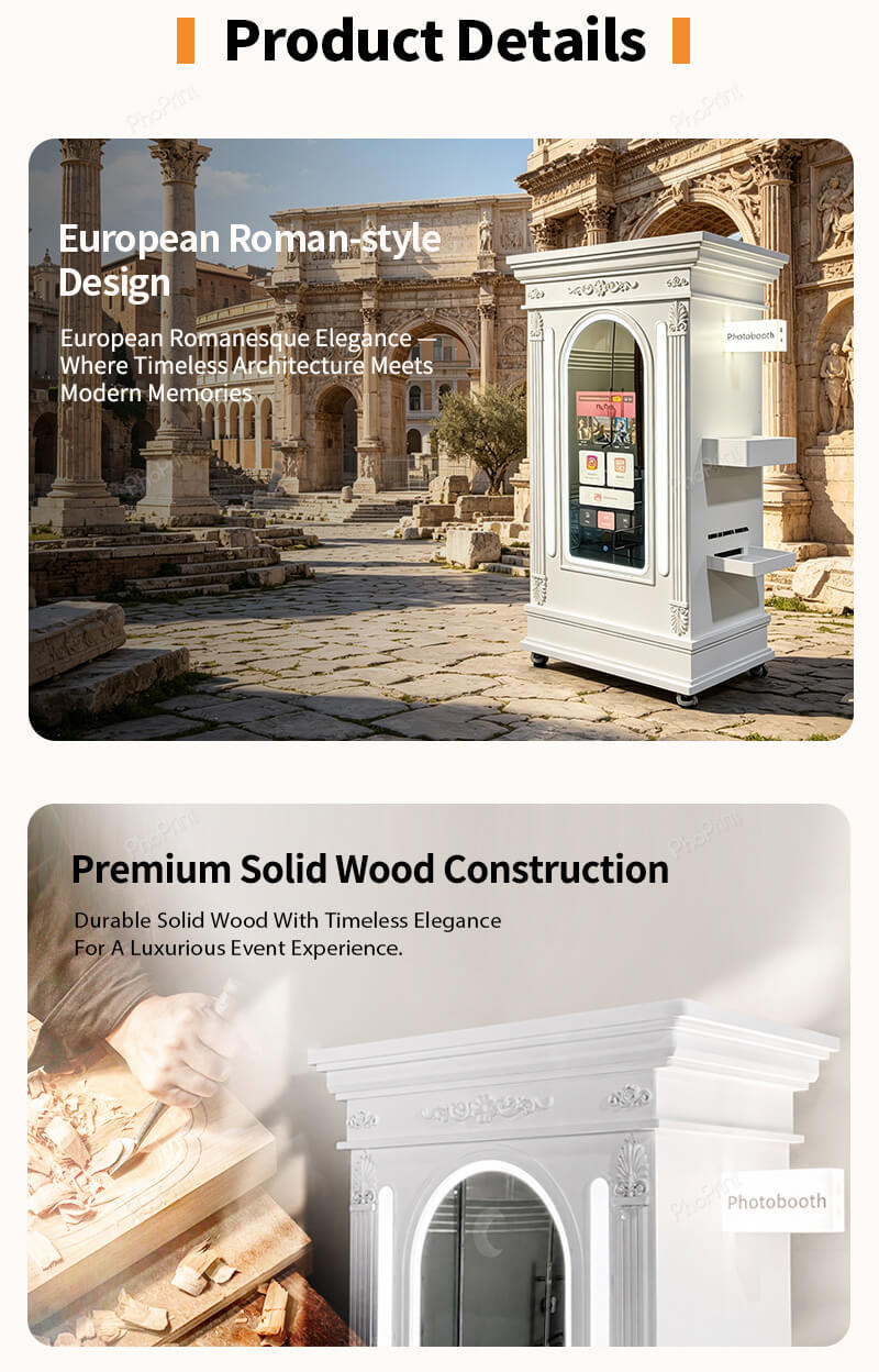 Factory price wooden photobooth