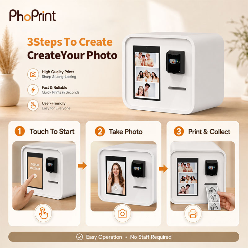 Commercial Thermal Receipt Photo Booth with Nayax Payment - Image 9