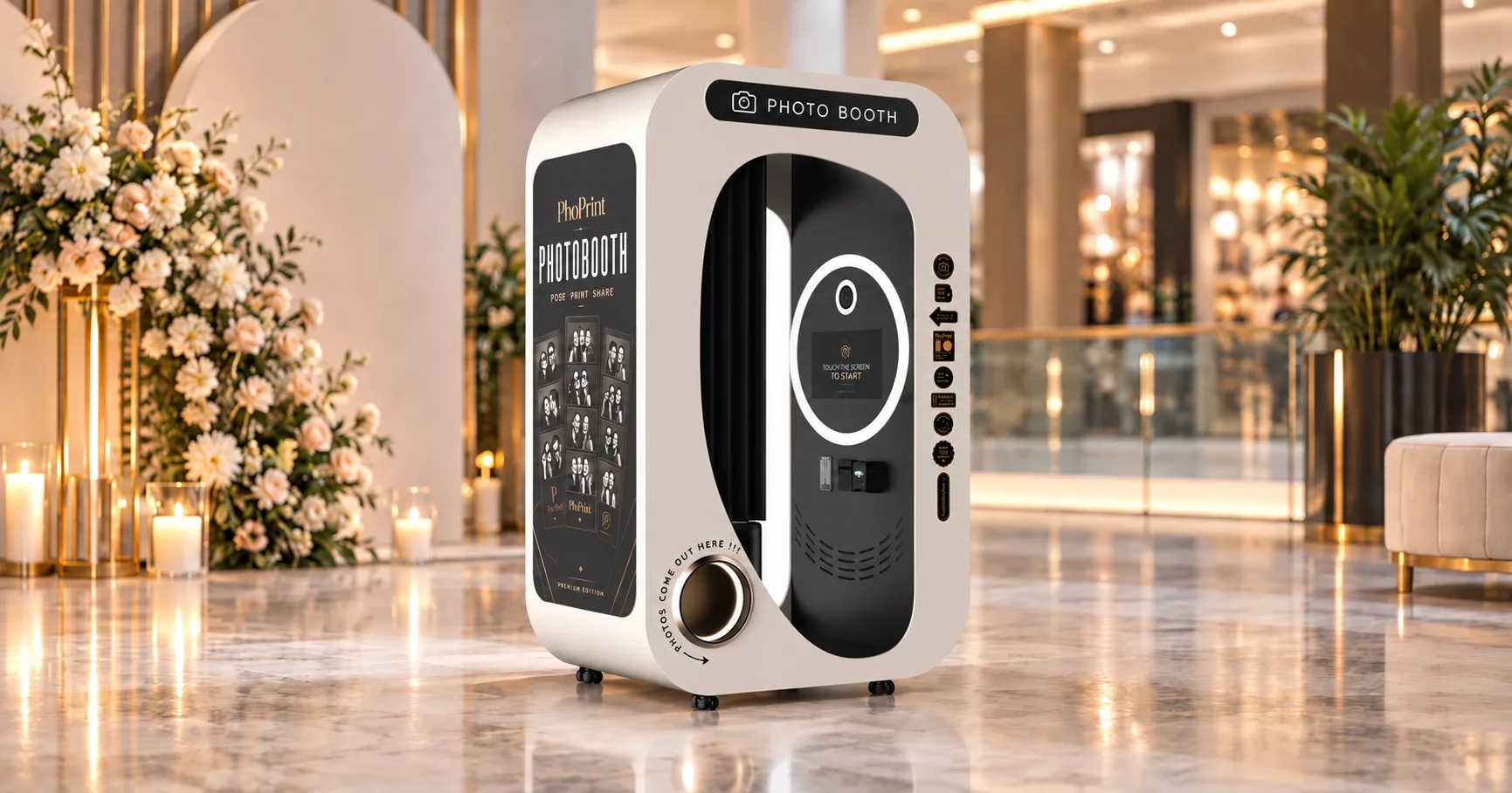 commercial self service photo booth-pb07